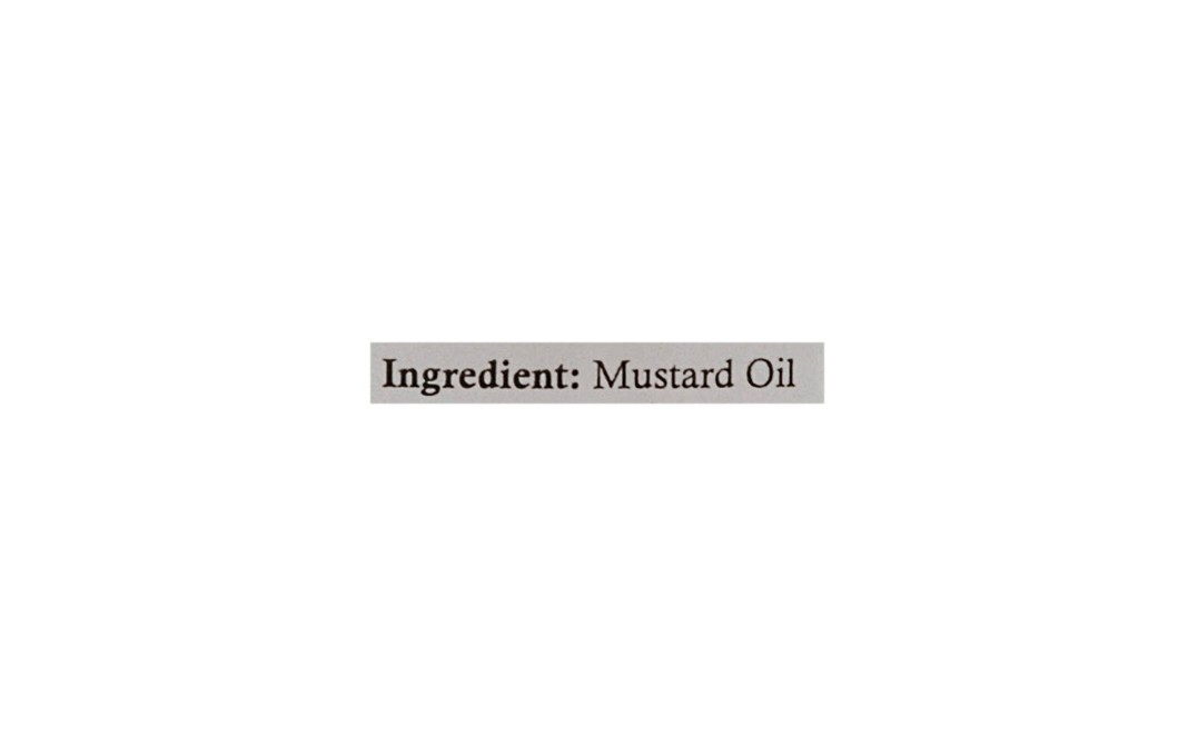 OrganiKrishi Mustard Oil    Glass Bottle  1 litre